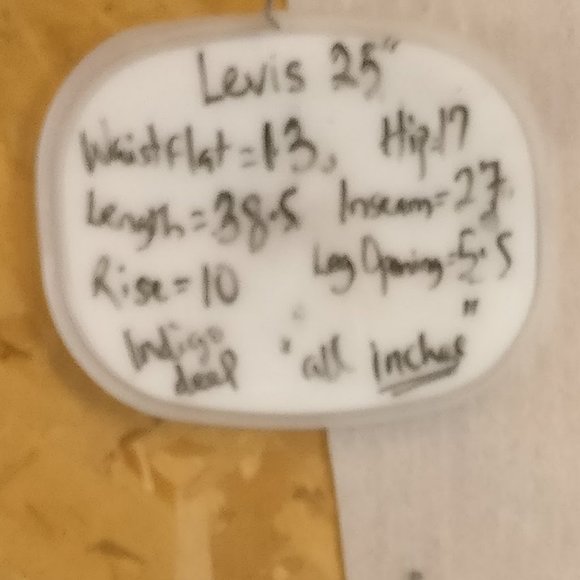 Levi's 501S Premium Button Fly Skinny Jean in DARK HORIZONS 25w/Measurements - Picture 7 of 14